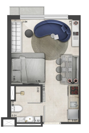 Imagem Imóvel com 1 Quarto à Venda, 25 m² em Mont Serrat - Porto Alegre Imagem Imóvel com 1 Quarto à Venda, 25 m² em Mont Serrat - Porto Alegre