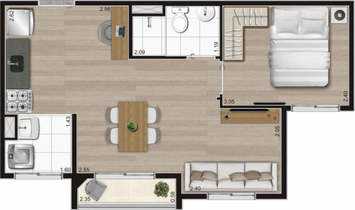 Apartamento com 2 Quartos à Venda, 37 m² em Freguesia Do ó - São Paulo