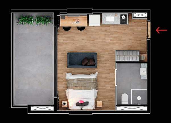 Imagem Imóvel com 1 Quarto à Venda, 34 m² em Brooklin Paulista - São Paulo Imagem Imóvel com 1 Quarto à Venda, 34 m² em Brooklin Paulista - São Paulo