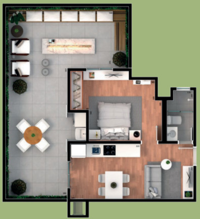 Imagem Apartamento com 2 Quartos à Venda, 64 m² em Santa Cândida - Curitiba