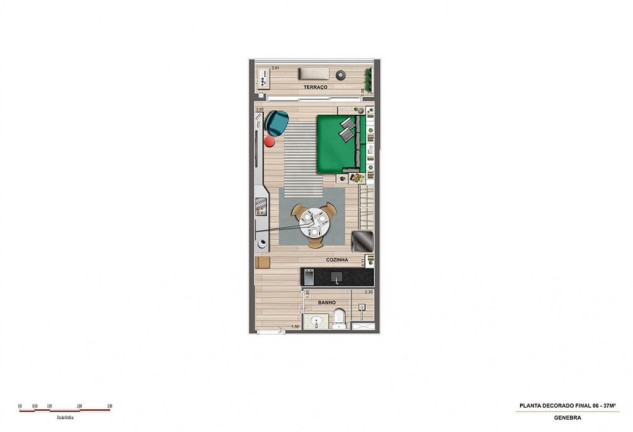 Imagem Imóvel com 1 Quarto à Venda, 49 m² em Centro - São Paulo