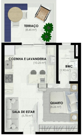 Imagem Apartamento com 2 Quartos à Venda, 45 m² em Bacacheri - Curitiba Imagem Apartamento com 2 Quartos à Venda, 45 m² em Bacacheri - Curitiba
