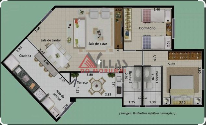 Imagem Apartamento com 2 Quartos à Venda, 81 m² em Parque Esplanada - Embu Das Artes