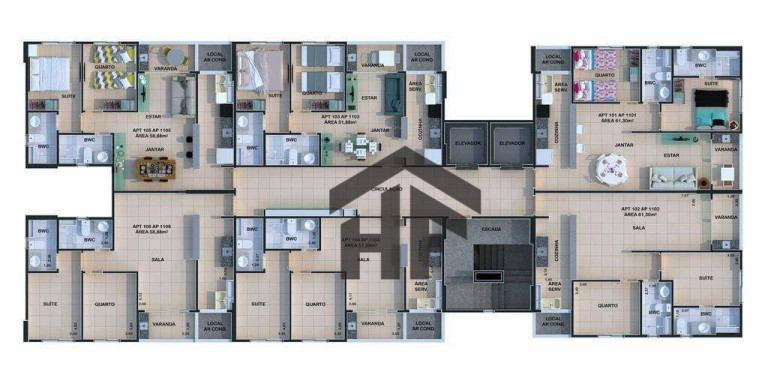 Imagem Apartamento com 2 Quartos à Venda, 52 m² em Candeias - Jaboatão Dos Guararapes Imagem Apartamento com 2 Quartos à Venda, 52 m² em Candeias - Jaboatão Dos Guararapes