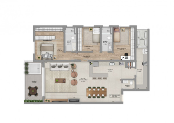 Imagem Apartamento com 2 Quartos à Venda, 155 m² em Centro - Bento Gonçalves Imagem Apartamento com 2 Quartos à Venda, 155 m² em Centro - Bento Gonçalves