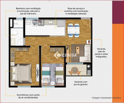 Imagem Apartamento com 2 Quartos à Venda, 50 m² em Jardim Residencial Nova Veneza - Indaiatuba Imagem Apartamento com 2 Quartos à Venda, 50 m² em Jardim Residencial Nova Veneza - Indaiatuba