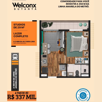Imagem Apartamento com 2 Quartos à Venda, 40 m² em Butantã - São Paulo Imagem Apartamento com 2 Quartos à Venda, 40 m² em Butantã - São Paulo