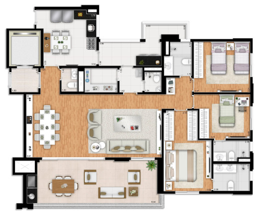 Imagem Apartamento com 3 Quartos à Venda, 165 m² em Vila Regente Feijó - São Paulo