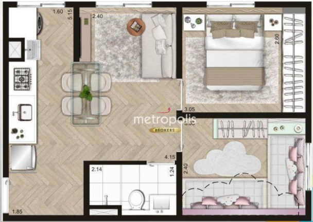 Imagem Apartamento com 2 Quartos à Venda, 40 m² em Panamby - São Paulo Imagem Apartamento com 2 Quartos à Venda, 40 m² em Panamby - São Paulo