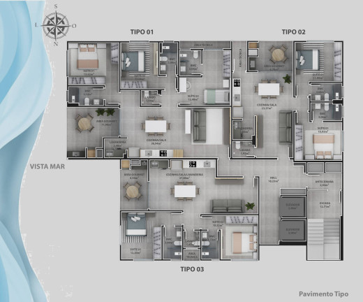 Imagem Apartamento com 3 Quartos à Venda, 110 m² em Centro - Balneário Piçarras