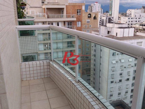 Imagem Cobertura com 3 Quartos para Alugar, 325 m² em Gonzaga - Santos