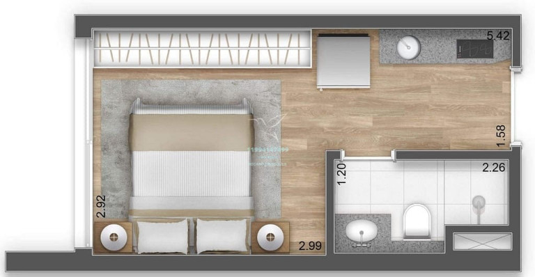 Imagem Studio com 1 Quarto à Venda, 17 m² em Vila Clementino - São Paulo