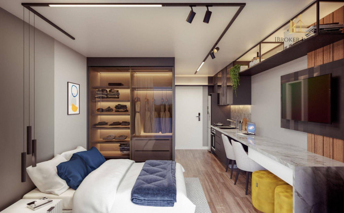 Imagem Apartamento com 1 Quarto à Venda, 20 m² em Batel - Curitiba Imagem Apartamento com 1 Quarto à Venda, 20 m² em Batel - Curitiba