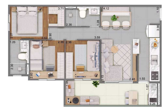 Imagem Apartamento com 3 Quartos à Venda, 68 m² em Vila Matilde - São Paulo Imagem Apartamento com 3 Quartos à Venda, 68 m² em Vila Matilde - São Paulo