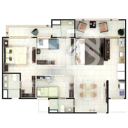 Imagem Apartamento com 3 Quartos à Venda, 91 m² em Parque Iracema - Fortaleza