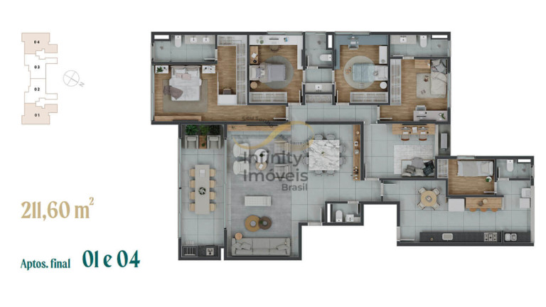 Imagem Apartamento com 3 Quartos à Venda, 90 m² em Serra Do Curral Del Rey - Nova Lima