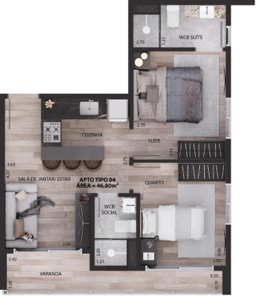 Imagem Apartamento com 1 Quarto à Venda, 29 m² em Tambauzinho - João Pessoa Imagem Apartamento com 1 Quarto à Venda, 29 m² em Tambauzinho - João Pessoa