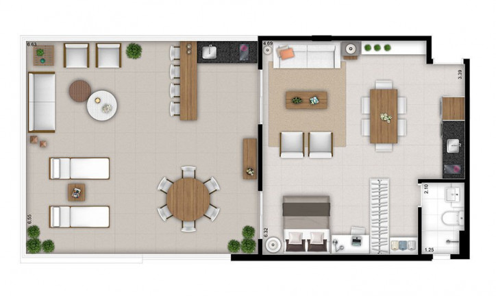 Imagem Studio com 1 Quarto à Venda, 30 m² em Centro - São Paulo