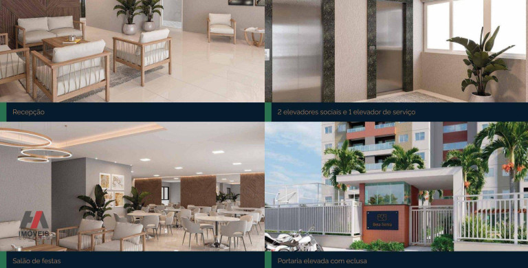 Imagem Apartamento com 2 Quartos à Venda, 58 m² em Coité - Eusébio Imagem Apartamento com 2 Quartos à Venda, 58 m² em Coité - Eusébio
