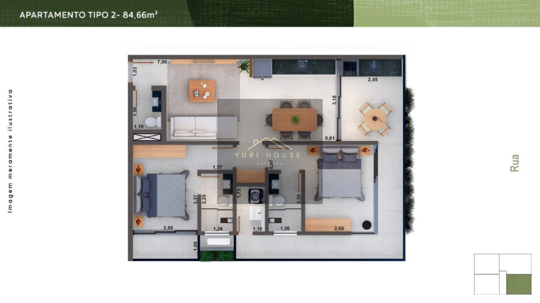 Imagem Imóvel com 2 Quartos à Venda, 101 m² em Itagua - Ubatuba