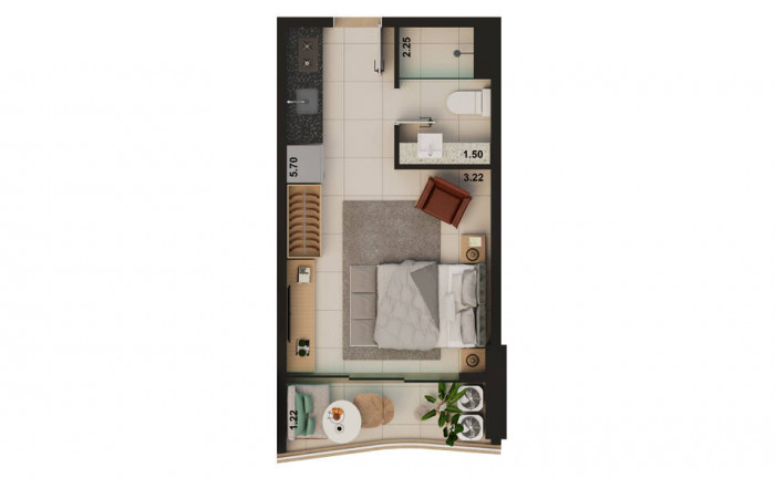 Imagem Apartamento com 1 Quarto à Venda, 26 m² em Meireles - Fortaleza