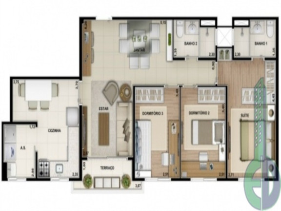 Imagem Imóvel com 3 Quartos à Venda, 86 m² em Santa Maria - São Caetano Do Sul Imagem Imóvel com 3 Quartos à Venda, 86 m² em Santa Maria - São Caetano Do Sul