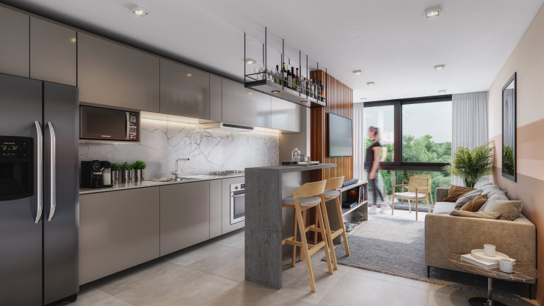 Apartamento com 1 Quarto à Venda, 42 m² em Praia Da Cal - Torres