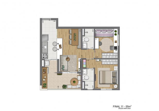 Imagem Apartamento com 2 Quartos à Venda, 55 m² em Mooca - São Paulo
