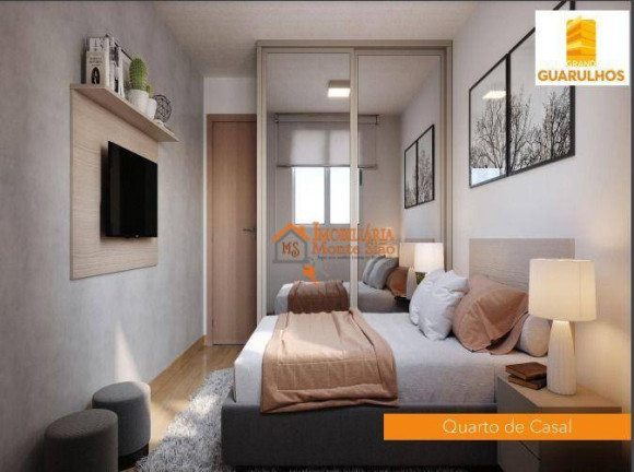 Apartamento com 2 Quartos à Venda, 37 m² em Vila Nova Bonsucesso - Guarulhos