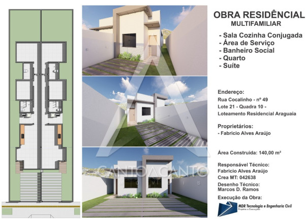 Imagem Casa com 2 Quartos à Venda, em Residencial Jardim Araguaia - Sinop Imagem Casa com 2 Quartos à Venda, em Residencial Jardim Araguaia - Sinop