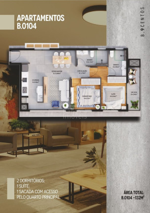 Imagem Apartamento com 2 Quartos à Venda, 66 m² em Centro - Santa Maria Imagem Apartamento com 2 Quartos à Venda, 66 m² em Centro - Santa Maria