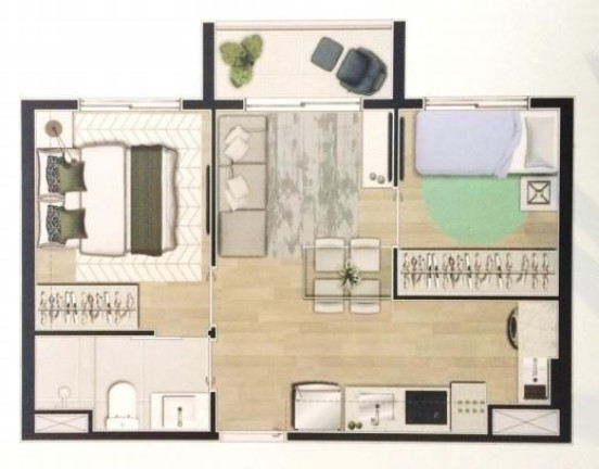 Imagem Apartamento à Venda, 24 m² em Tatuapé - São Paulo Imagem Apartamento à Venda, 24 m² em Tatuapé - São Paulo