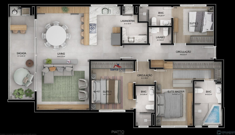 Imagem Apartamento com 3 Quartos à Venda, 246 m² em Cacupé - Florianópolis