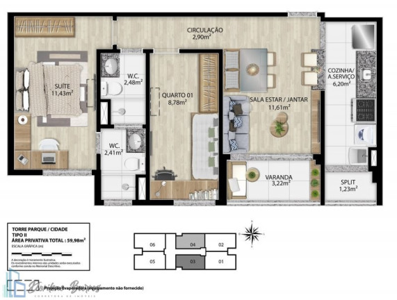 Imagem Apartamento com 2 Quartos à Venda, 59 m² em Luzia - Aracaju