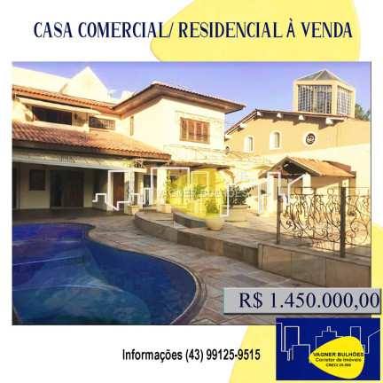 Imagem Sobrado com 6 Quartos à Venda, 395 m² em Canaã - Londrina Imagem Sobrado com 6 Quartos à Venda, 395 m² em Canaã - Londrina