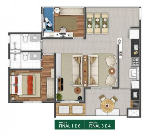 Imagem Apartamento com 2 Quartos à Venda, 59 m² em Caputera - Arujá