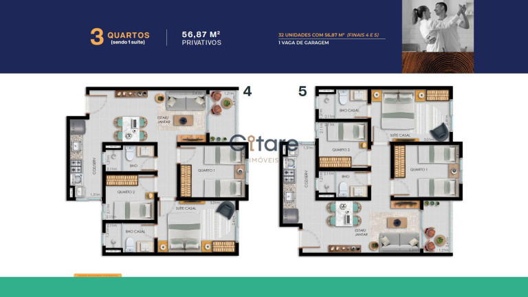 Imagem Apartamento com 3 Quartos à Venda,  em Luciano Cavalcante - Fortaleza