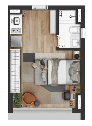Imagem Apartamento com 1 Quarto à Venda, 26 m² em Vila Clementino - São Paulo