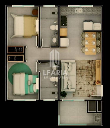 Imagem Apartamento com 2 Quartos à Venda, 71 m² em Paese - Itapoá Imagem Apartamento com 2 Quartos à Venda, 71 m² em Paese - Itapoá