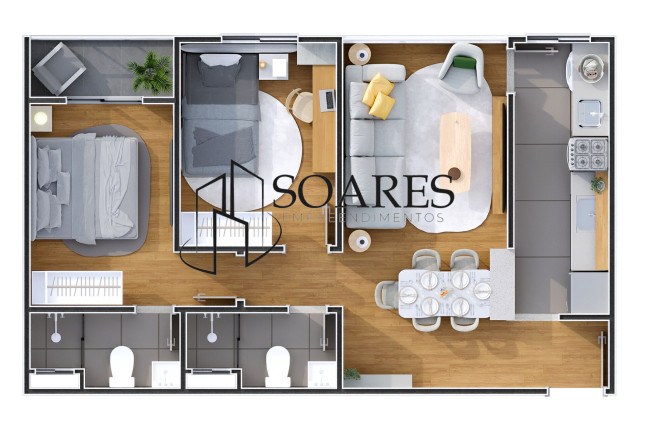 Imagem Apartamento com 2 Quartos à Venda, 51 m² em Quarenta Horas (coqueiro) - Ananindeua Imagem Apartamento com 2 Quartos à Venda, 51 m² em Quarenta Horas (coqueiro) - Ananindeua
