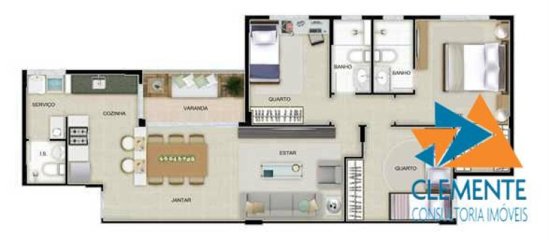Imagem Apartamento com 3 Quartos à Venda, 82 m² em Jaragua - Belo Horizonte