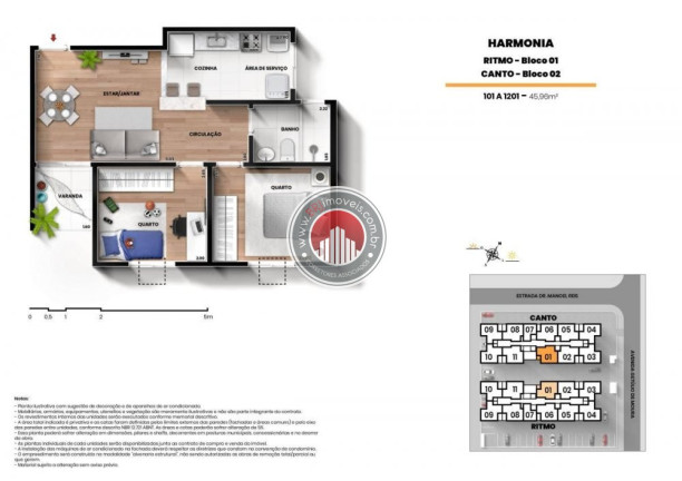 Imagem Apartamento com 2 Quartos à Venda, 46 m² em Centro - Nilopolis