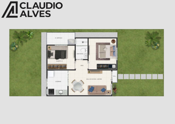 Imagem Casa de Condomínio com 2 Quartos à Venda, 40 m² em Sim - Feira De Santana