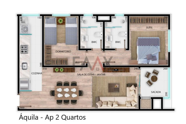Imagem Apartamento com 1 Quarto à Venda, 66 m² em Alto Da Xv - Guarapuava