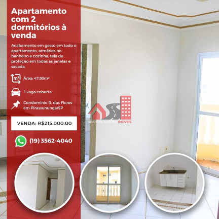 Apartamento com 2 Quartos à Venda,  em Vila Guilhermina - Pirassununga