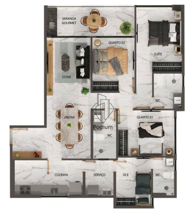 Imagem Apartamento com 3 Quartos à Venda, 82 m² em Aeroclube - João Pessoa Imagem Apartamento com 3 Quartos à Venda, 82 m² em Aeroclube - João Pessoa