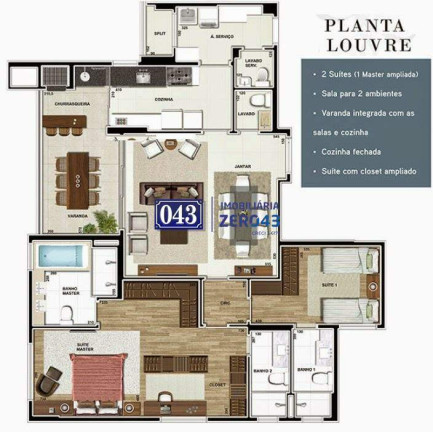 Imagem Apartamento com 3 Quartos à Venda, 131 m² em Gleba Fazenda Palhano - Londrina Imagem Apartamento com 3 Quartos à Venda, 131 m² em Gleba Fazenda Palhano - Londrina