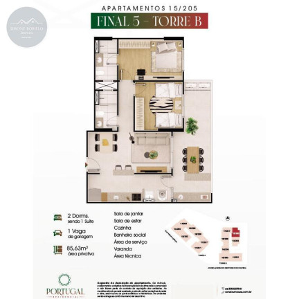 Imagem Imóvel com 2 Quartos à Venda, 86 m² em Caiçara - Praia Grande