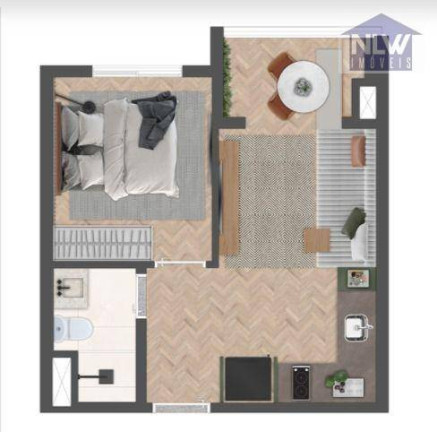 Studio com 1 Quarto à Venda, 29 m² em Moema - São Paulo