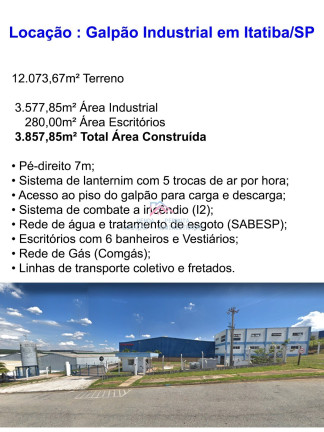 Imagem Imóvel para Alugar, 3.857 m² em Distrito Industrial Alfredo Relo - Itatiba Imagem Imóvel para Alugar, 3.857 m² em Distrito Industrial Alfredo Relo - Itatiba